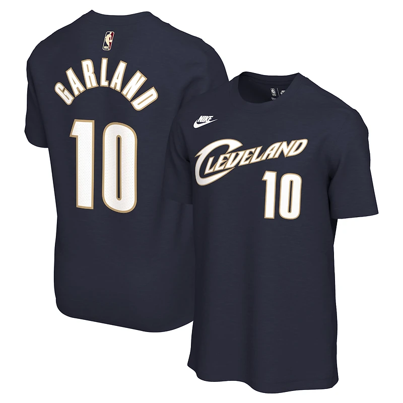 Unisex Nike Darius Garland Navy Cleveland Cavaliers Name & Number T-Shirt - Classic Edition
