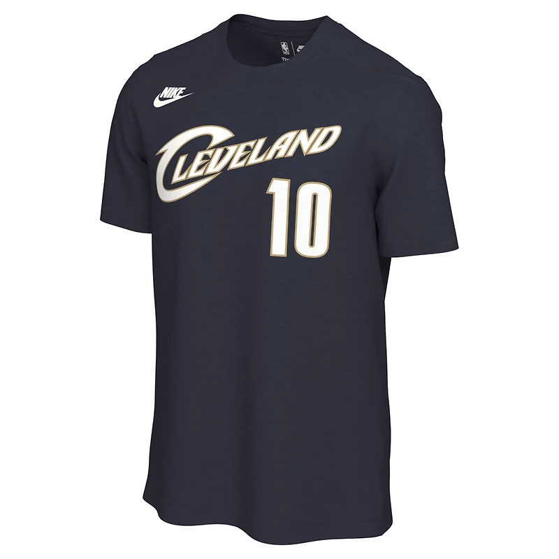 Unisex Nike Darius Garland Navy Cleveland Cavaliers Name & Number T-Shirt - Classic Edition