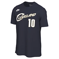Unisex Nike Darius Garland Navy Cleveland Cavaliers Name & Number T-Shirt - Classic Edition