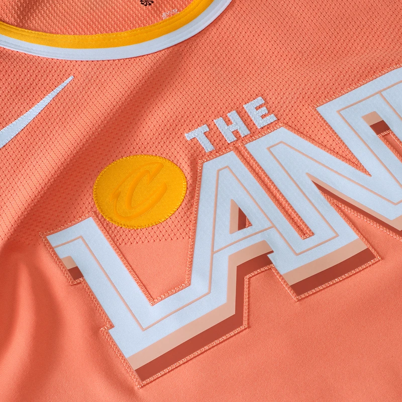 Maillot authentique unisexe Nike Donovan Mitchell orange Cleveland Cavaliers 2025/26 - Édition City