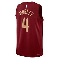 Maillot Nike Evan Mobley Wine Cleveland Cavaliers Swingman unisexe - Édition Icon