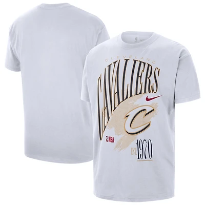 T-shirt Nike blanc unisexe Cleveland Cavaliers Classic Edition Hardwood Classics Vintage