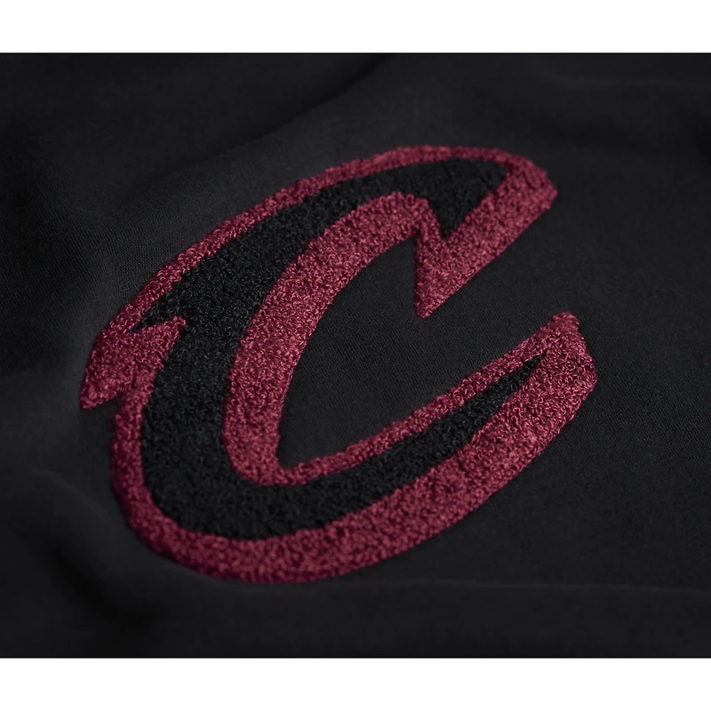 Sweat-shirt unisexe Stadium Essentials noir Cleveland Cavaliers Club Level en chenille
