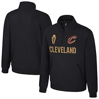 Unisex Stadium Essentials  Black Cleveland Cavaliers First Team Trainer Quarter-Zip Pullover
