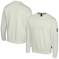 Sweat-shirt unisexe Stadium Essentials crème Cleveland Cavaliers avec logo monochrome en relief