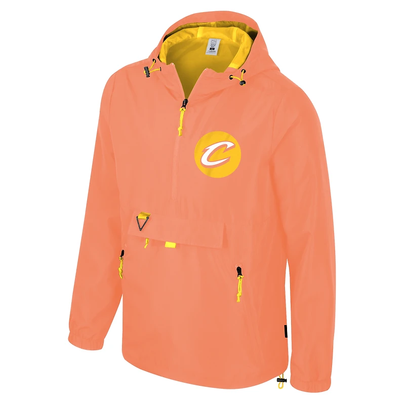 Sweat à capuche unisexe Stadium Essentials Orange Cleveland Cavaliers 2025/26 City Edition Compete fermeture éclair quart de tour