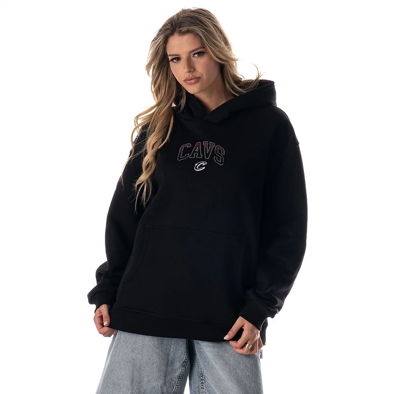 Unisex The Wild Collective Black Cleveland Cavaliers Splatter Premium Hoodie