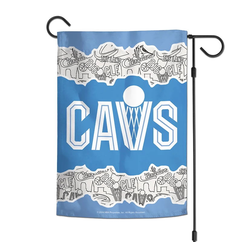 Drapeau de jardin recto verso WinCraft Cleveland Cavaliers 2024/25 City Edition 12" x 18"