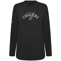 Sweat-shirt à enfiler arqué Beaudry Cleveland Cavaliers noir pour femme Levelwear