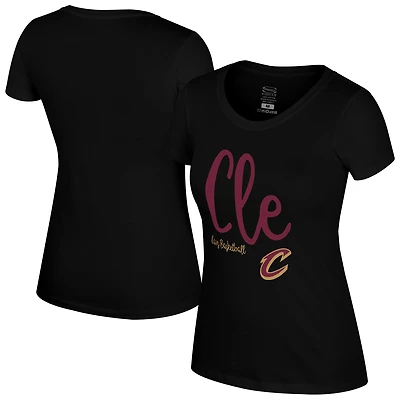 Women's Stadium Essentials Black Cleveland Cavaliers 3rd Quarter T-Shirt