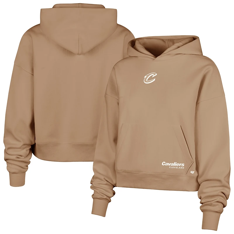 Sweat à capuche Sue Foundation '47 Tan pour femme des Cleveland Cavaliers