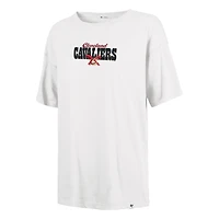 Women's '47 White Cleveland Cavaliers Bow and Banner Sadie T-Shirt