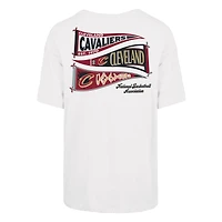 Women's '47 White Cleveland Cavaliers Bow and Banner Sadie T-Shirt
