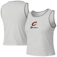 Women's Concepts Sport  Gray Cleveland Cavaliers Neptune Hacci Knit Tank Top