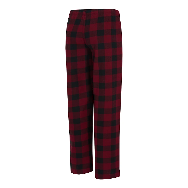 Ensemble pyjama en flanelle pour femme Concepts Sport Wine/Black Cleveland Cavaliers Avondale avec t-shirt et pantalon