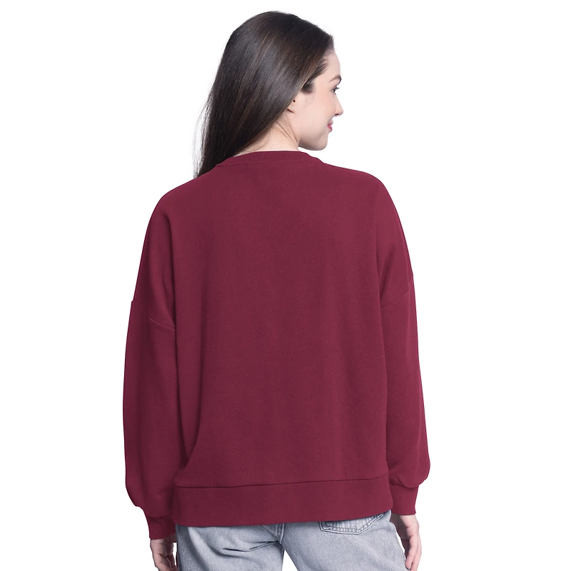 Women's G-III 4Her by Carl Banks Wine Cleveland Cavaliers Athletic Pullover Sweatshirt