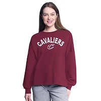Women's G-III 4Her by Carl Banks Wine Cleveland Cavaliers Athletic Pullover Sweatshirt