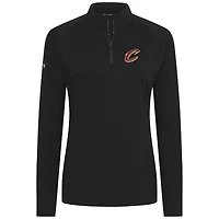 Haut noir à fermeture éclair quart de tour Flex Insignia 2.0 pour femme Levelwear Cleveland Cavaliers