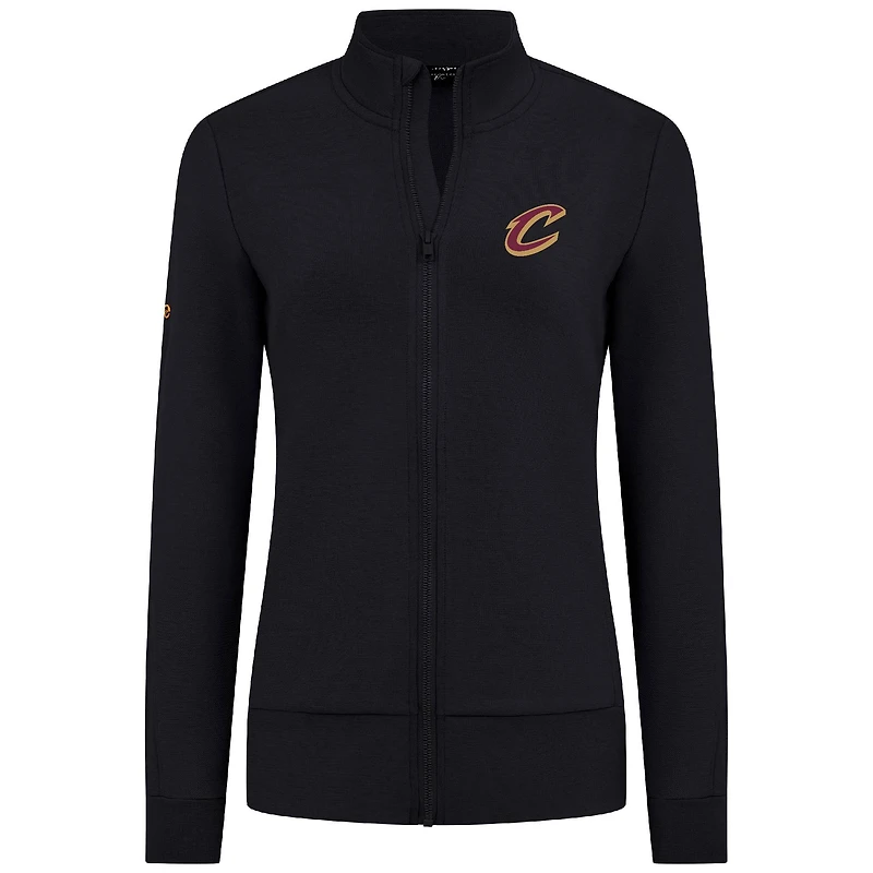 Women's Levelwear Black Cleveland Cavaliers Shine Full-Zip Jacket