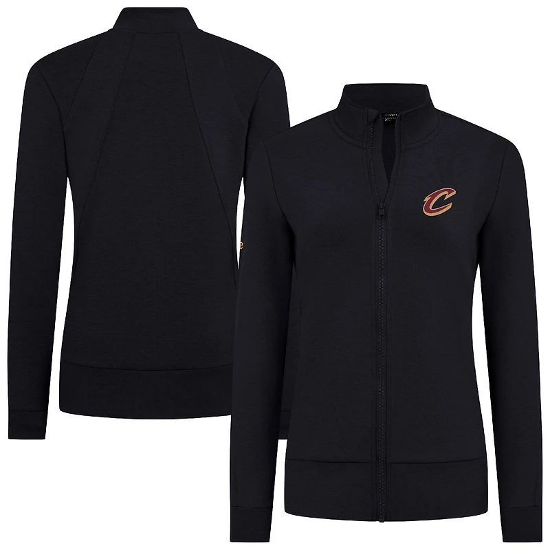 Women's Levelwear Black Cleveland Cavaliers Shine Full-Zip Jacket