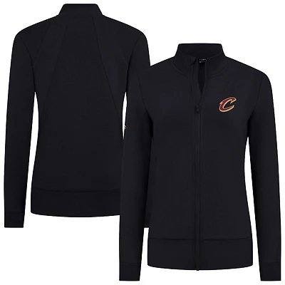 Women's Levelwear Black Cleveland Cavaliers Shine Full-Zip Jacket