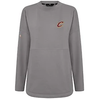 Women's Levelwear Gray Cleveland Cavaliers Beaudry Pullover Sweatshirt