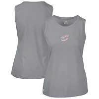 Women's Levelwear  Gray Cleveland Cavaliers Mother's Day Macy Core Logo Tank Top