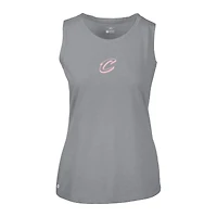 Women's Levelwear  Gray Cleveland Cavaliers Mother's Day Macy Core Logo Tank Top