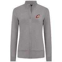 Veste zippée intégrale grise Cleveland Cavaliers Shine pour femme Levelwear