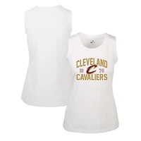 Women's Levelwear White Cleveland Cavaliers Macy Tank Top