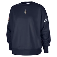 Women's Nike Navy Cleveland Cavaliers Classic Edition Hardwood Classics Premium Phoenix Fleece Sweatshirt
