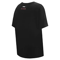 Women's Pro Standard Black Cleveland Cavaliers Script Boyfriend T-Shirt