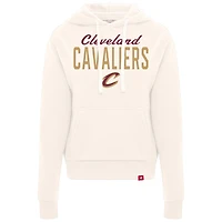 Women's Sportiqe  Cream Cleveland Cavaliers Ava Boxy Tri-Blend Pullover Hoodie