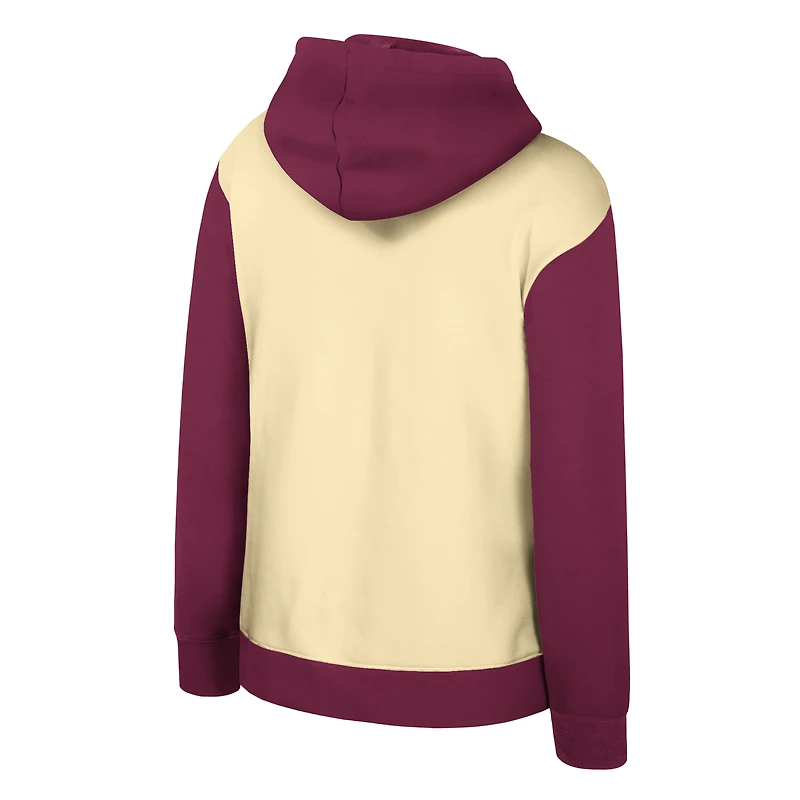 Sweat à capuche Stadium Essentials crème pour femme Cleveland Cavaliers Rafters Road Trip