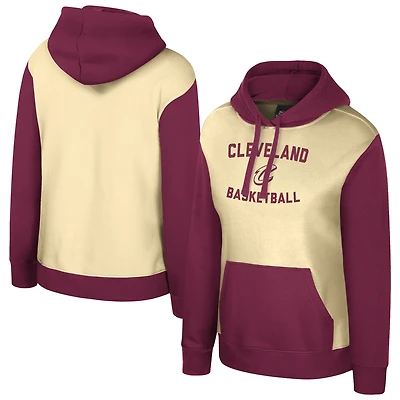 Women's Stadium Essentials Cream Cleveland Cavaliers Rafters Road Trip Hoodie