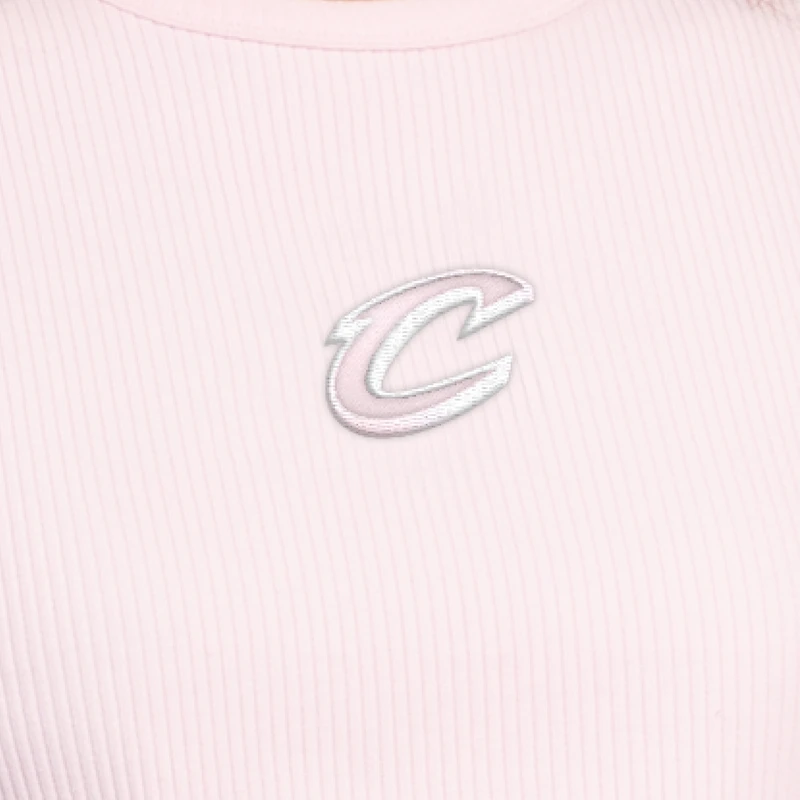 Women's Starter Pink Cleveland Cavaliers Pastel Ribbed Tank Top