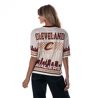 Women's The Wild Collective  White Cleveland Cavaliers Mesh Jersey Top