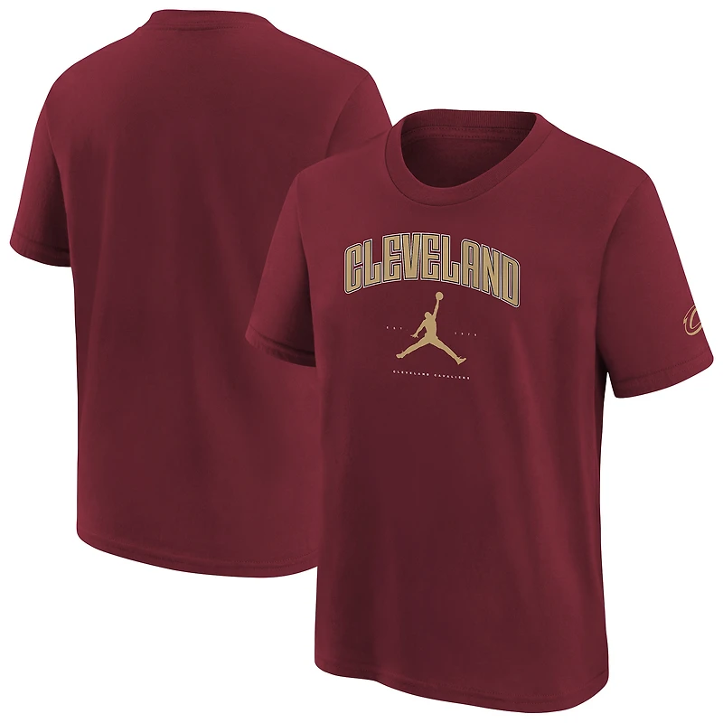 T-shirt essentiel des villes de Cleveland Cavaliers la marque Jordan pour jeunes