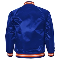 Veste à boutons-pression intégrale en satin bleu Mitchell & Ness Cleveland Cavaliers Hardwood Classics pour jeune