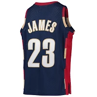 Youth Mitchell & Ness LeBron James Navy Cleveland Cavaliers 2008-09 Hardwood Classics Swingman Jersey