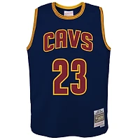 Maillot Swingman Cleveland Cavaliers 2015/16 Hardwood Classics pour jeunes Mitchell & Ness LeBron James Navy