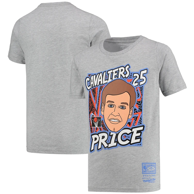 T-shirt pour jeune Mitchell & Ness Mark Price gris Cleveland Cavaliers Hardwood Classics King of the Court Player