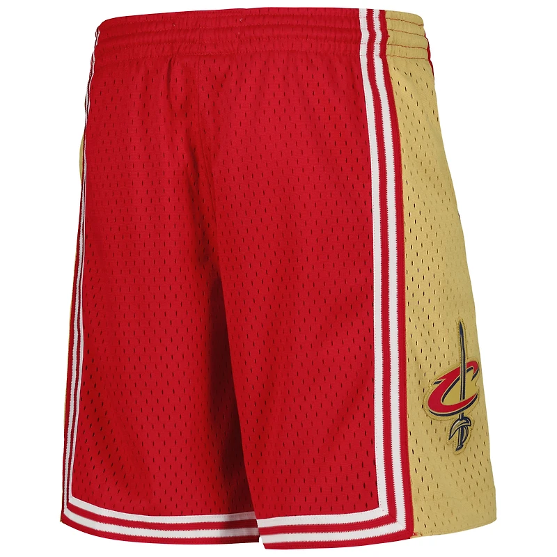 Youth Mitchell & Ness Wine Cleveland Cavaliers Hardwood Classics Swingman Shorts