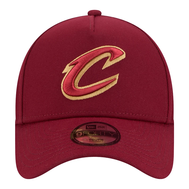 Casquette ajustable New Era Cleveland Cavaliers 9FORTY A-Frame pour jeunes