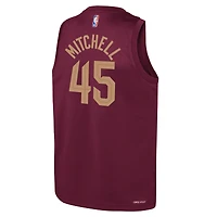 Maillot Nike Donovan Mitchell Wine Cleveland Cavaliers Swingman pour jeune - Édition Icon