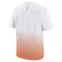 T-shirt Nike Max90 City Edition blanc/orange pour jeunes Cleveland Cavaliers 2025/26