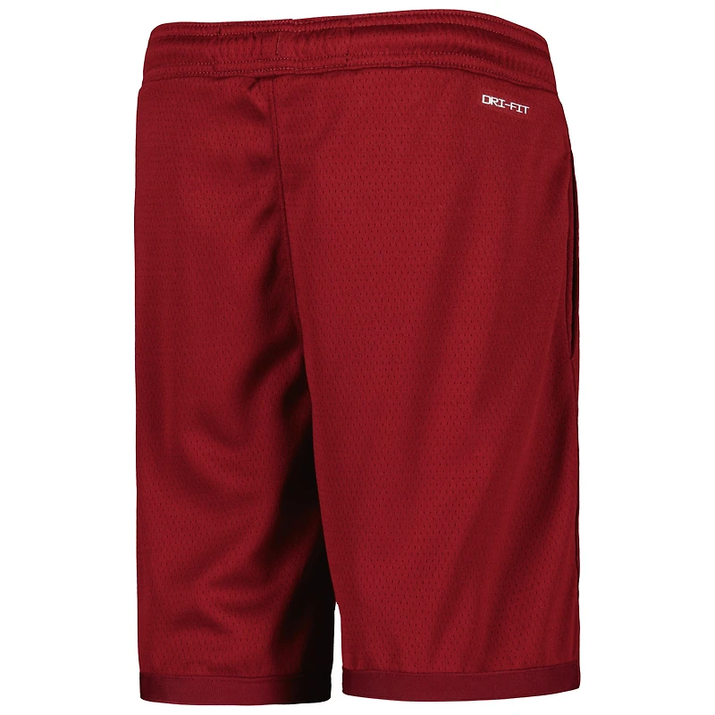 Youth Nike Wine Cleveland Cavaliers 2020/21 Swingman Performance Shorts - Icon Edition