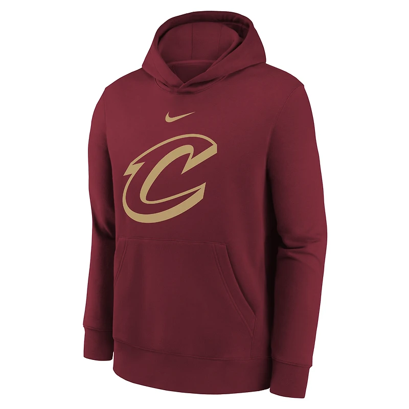 Sweat à capuche Nike Wine Cleveland Cavaliers 2025/26 Club Fleece pour jeune