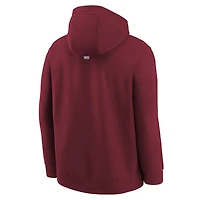 Youth Nike Wine Cleveland Cavaliers 2025/26 Club Fleece Hoodie