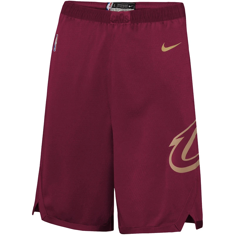 Short Nike Wine Cleveland Cavaliers Icon Edition en maille Performance Swingman pour jeune